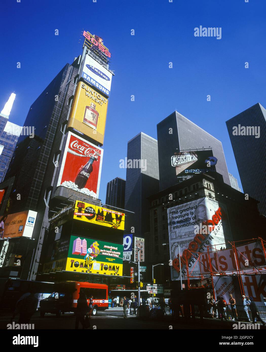 1995 HISTORICAL STREET SCENE TIMES SQUARE MANHATTAN NEW YORK