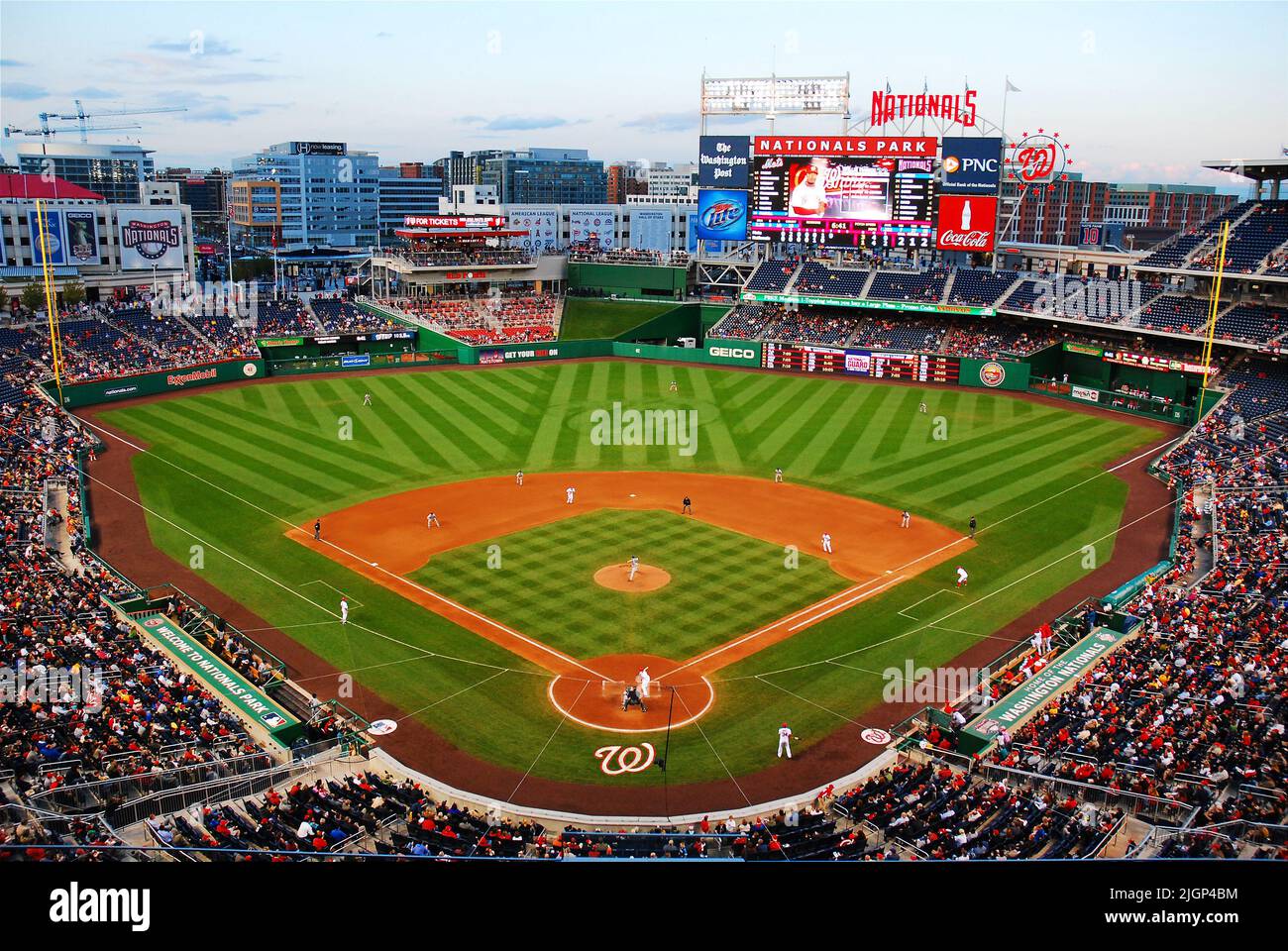 Prime Minister Rishi Sunak poses with Washington Nationals mascot Screech,  as he attends the Washington Nationals v Arizona Diamondbacks baseball at  Nationals Park during his visit to Washington DC in the US.