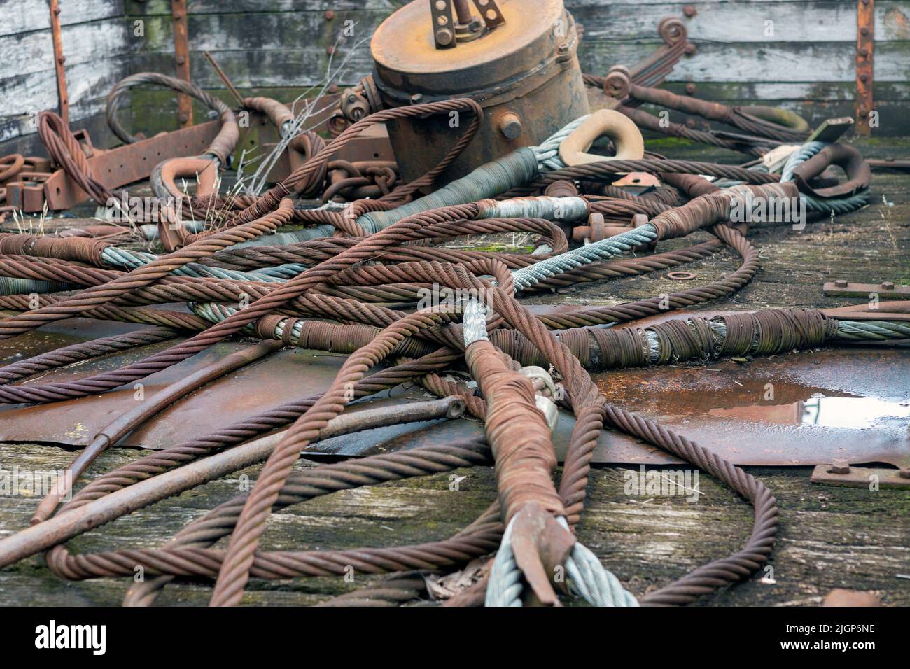 Broken twisted steel wire hi-res stock photography and images - Alamy