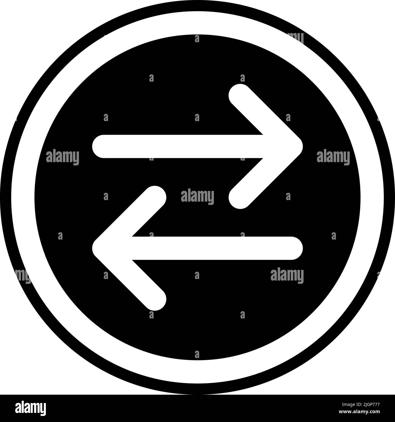 Arrows exchanging icon Stock Vector Image & Art - Alamy