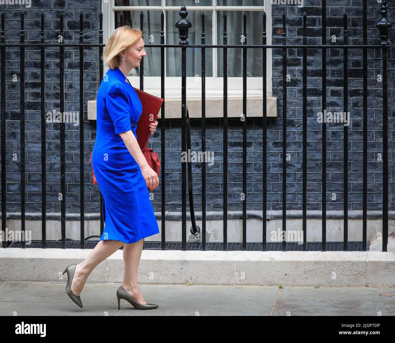 London, UK. 12th July, 2022. Liz Truss, MP, (Elizabeth Truss), Secretary of State for Foreign, Commonwealth and Development Affairs; Minister for Women and Equalities. Ministers attend a cabinet meeting at 10 Downing Street, Westminster, today. Credit: Imageplotter/Alamy Live News Credit: Imageplotter/Alamy Live News Stock Photo