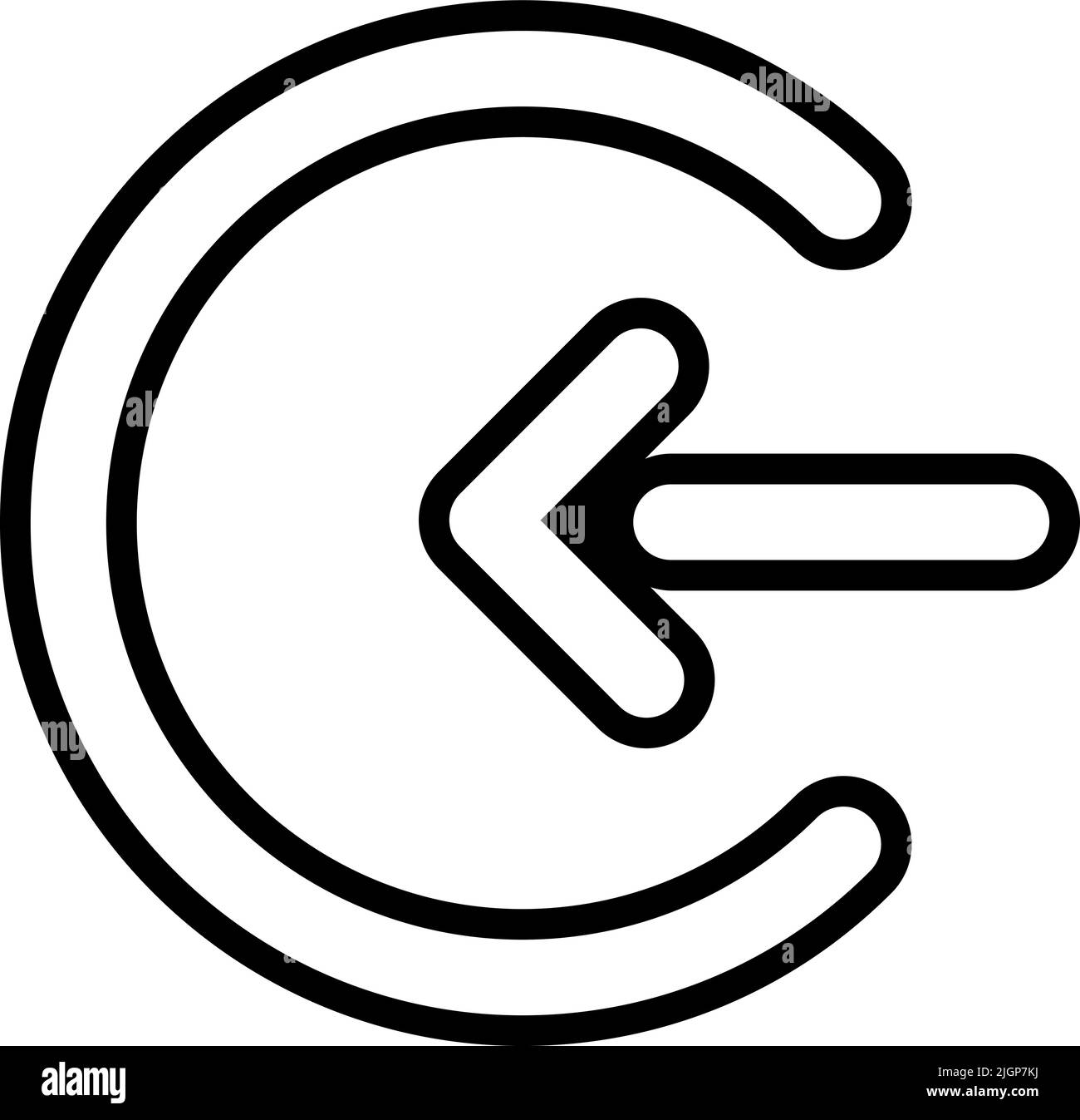 Arrows back arrow icon Stock Vector Image & Art Alamy