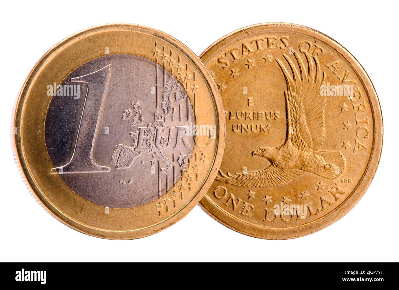 Dollar und Euro Stock Photo