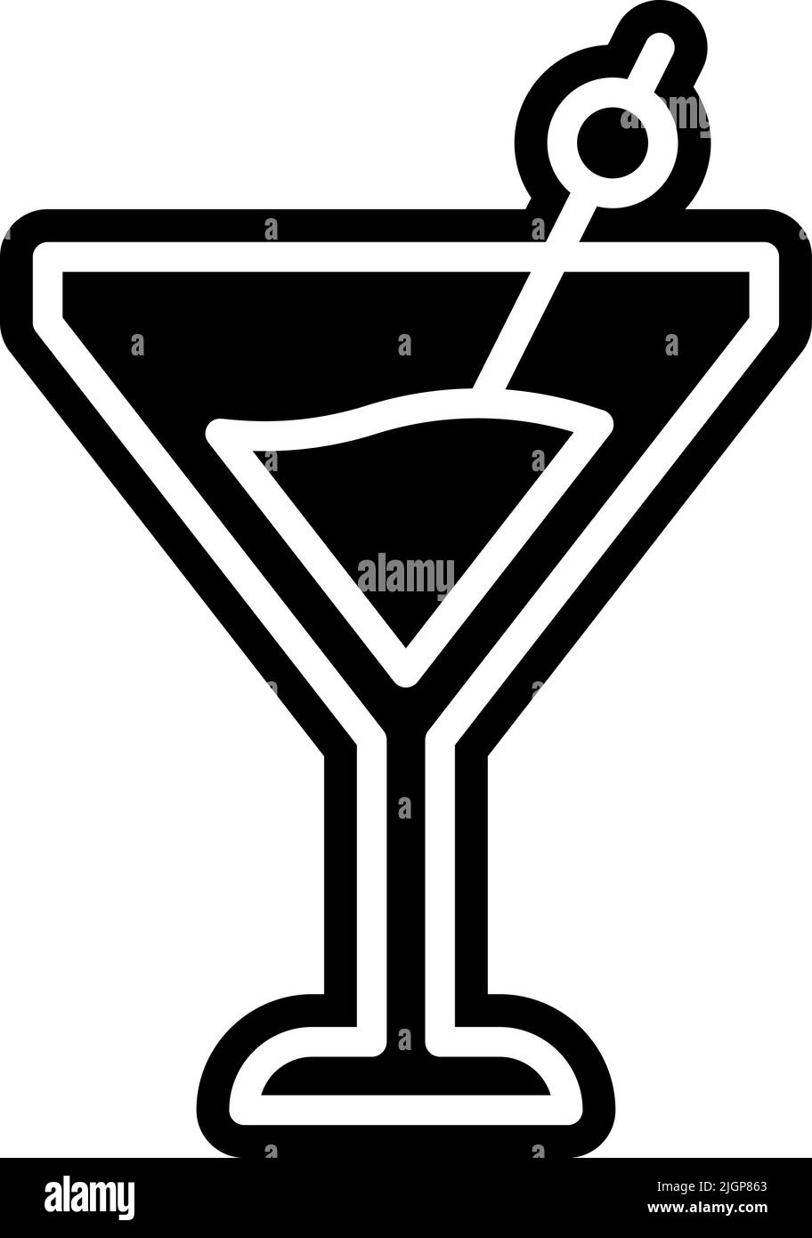 Auction drink icon . Stock Vector
