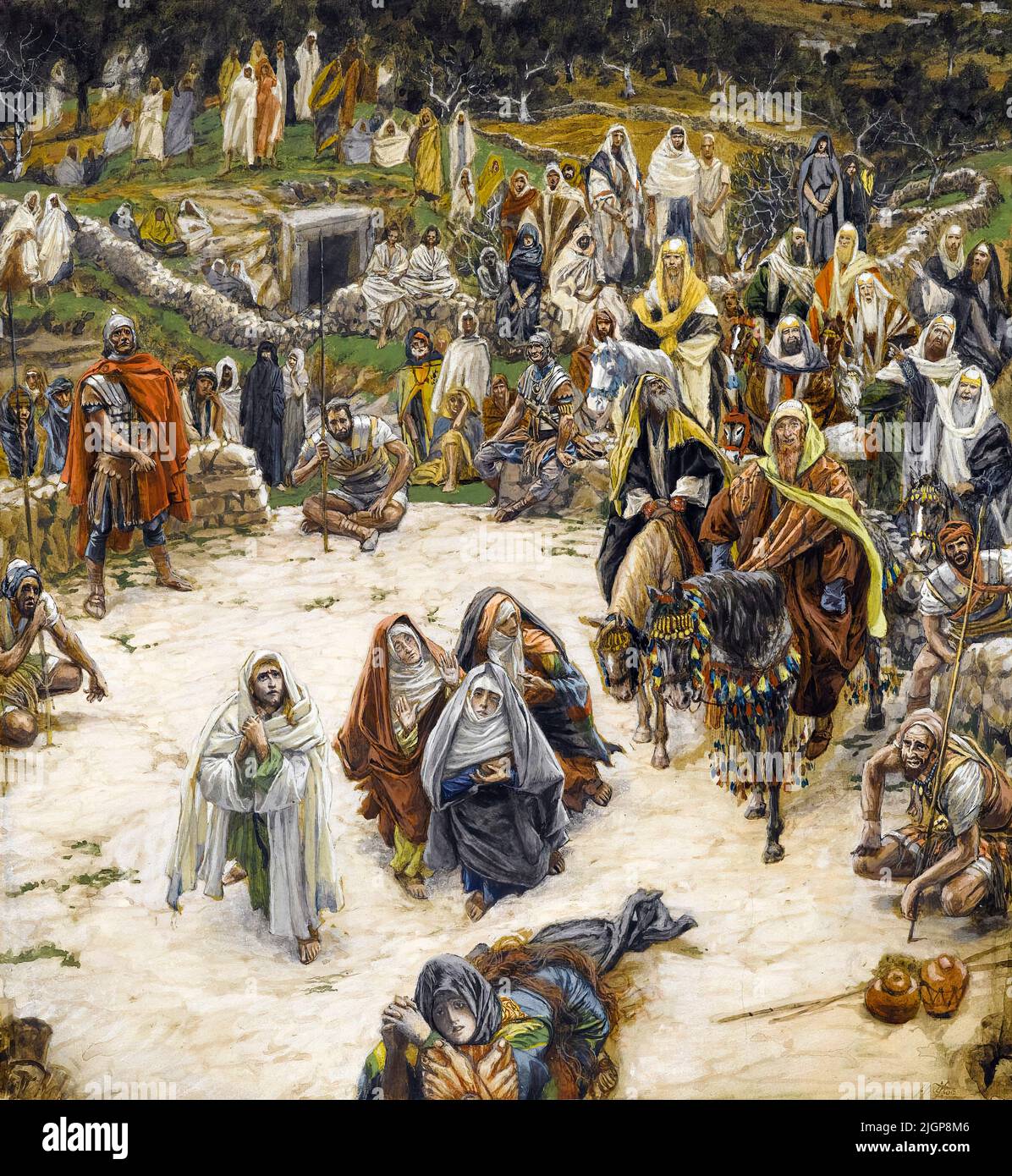James Tissot, What Our Lord Saw from the Cross, watercolour painting, 1886-1894 Stock Photo
