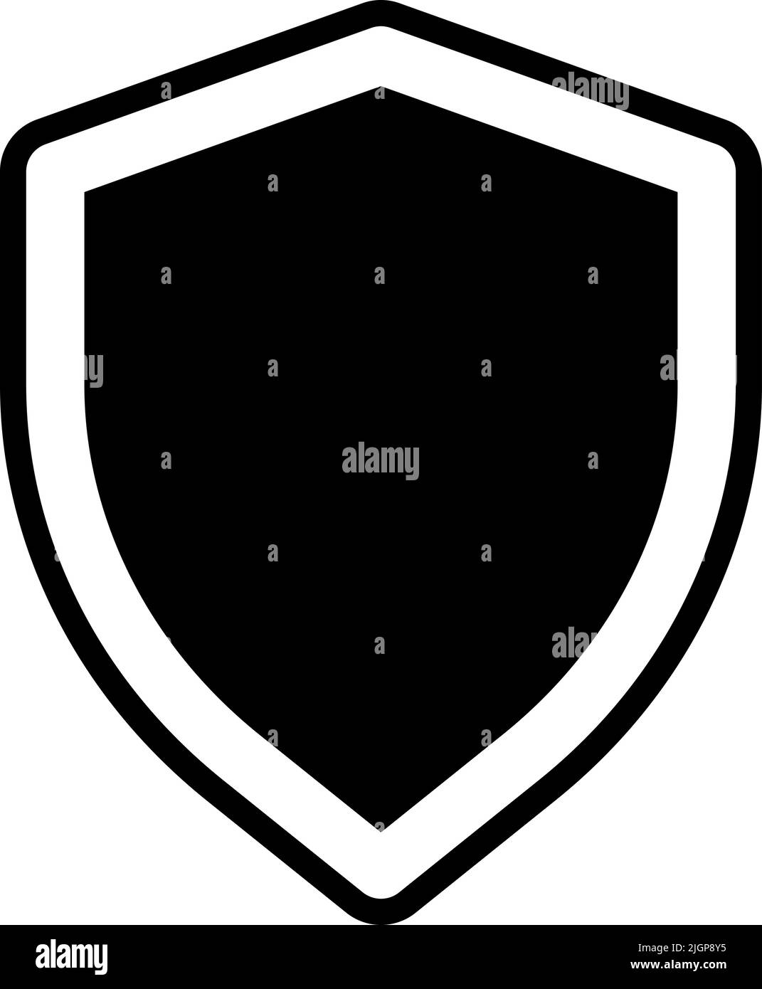 Basic ui shield icon . Stock Vector