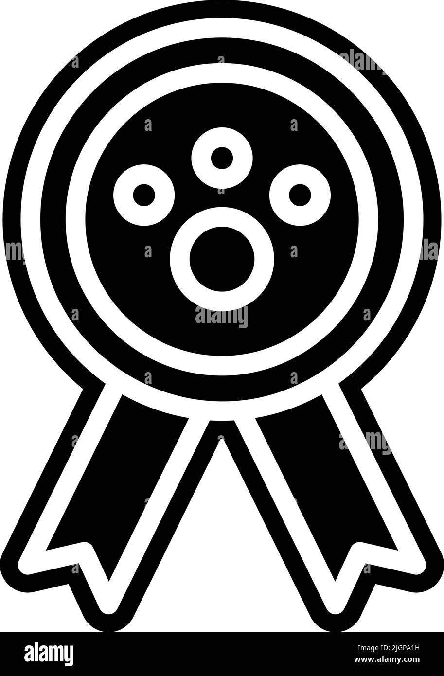 Cats medal icon . Stock Vector