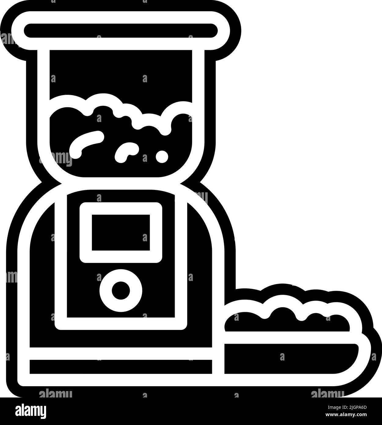 Cats pet feeder icon Stock Vector Image & Art - Alamy