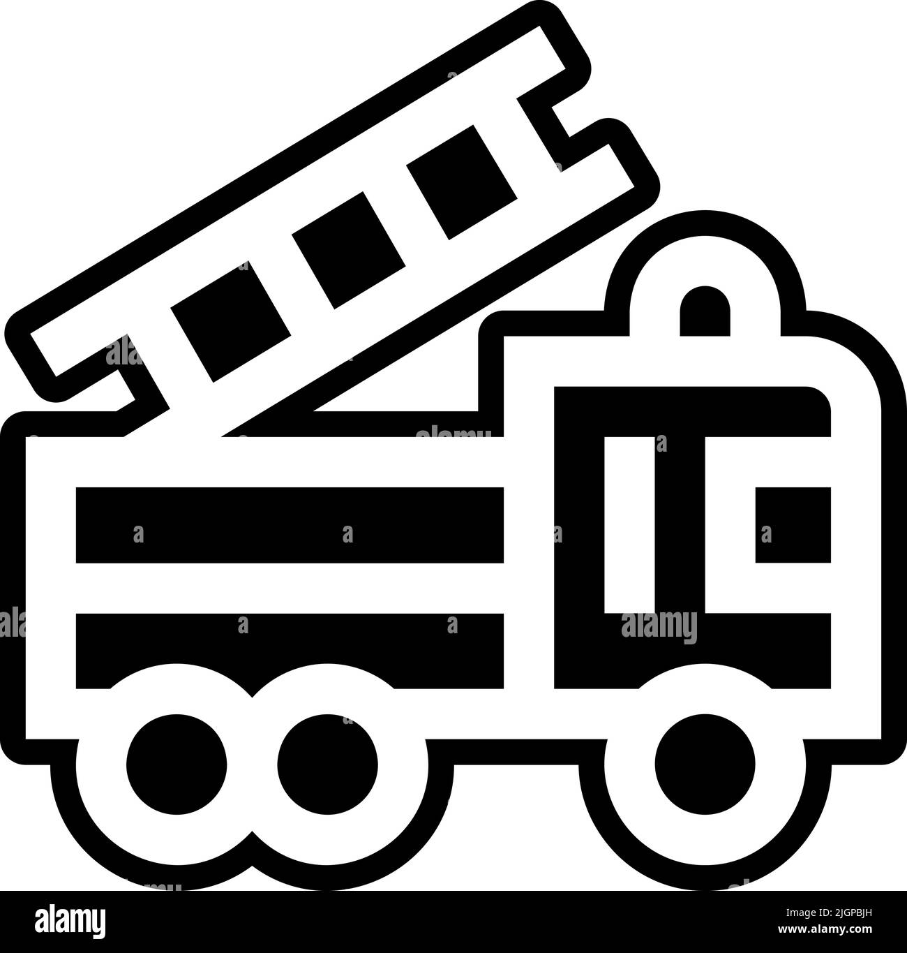 City fire truck icon . Stock Vector