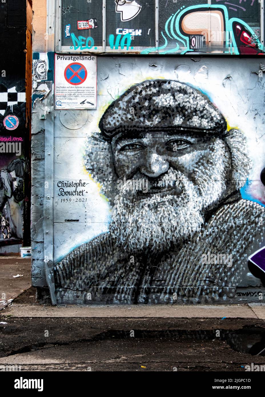 Christophe bouchet memorial painting hires stock photography and