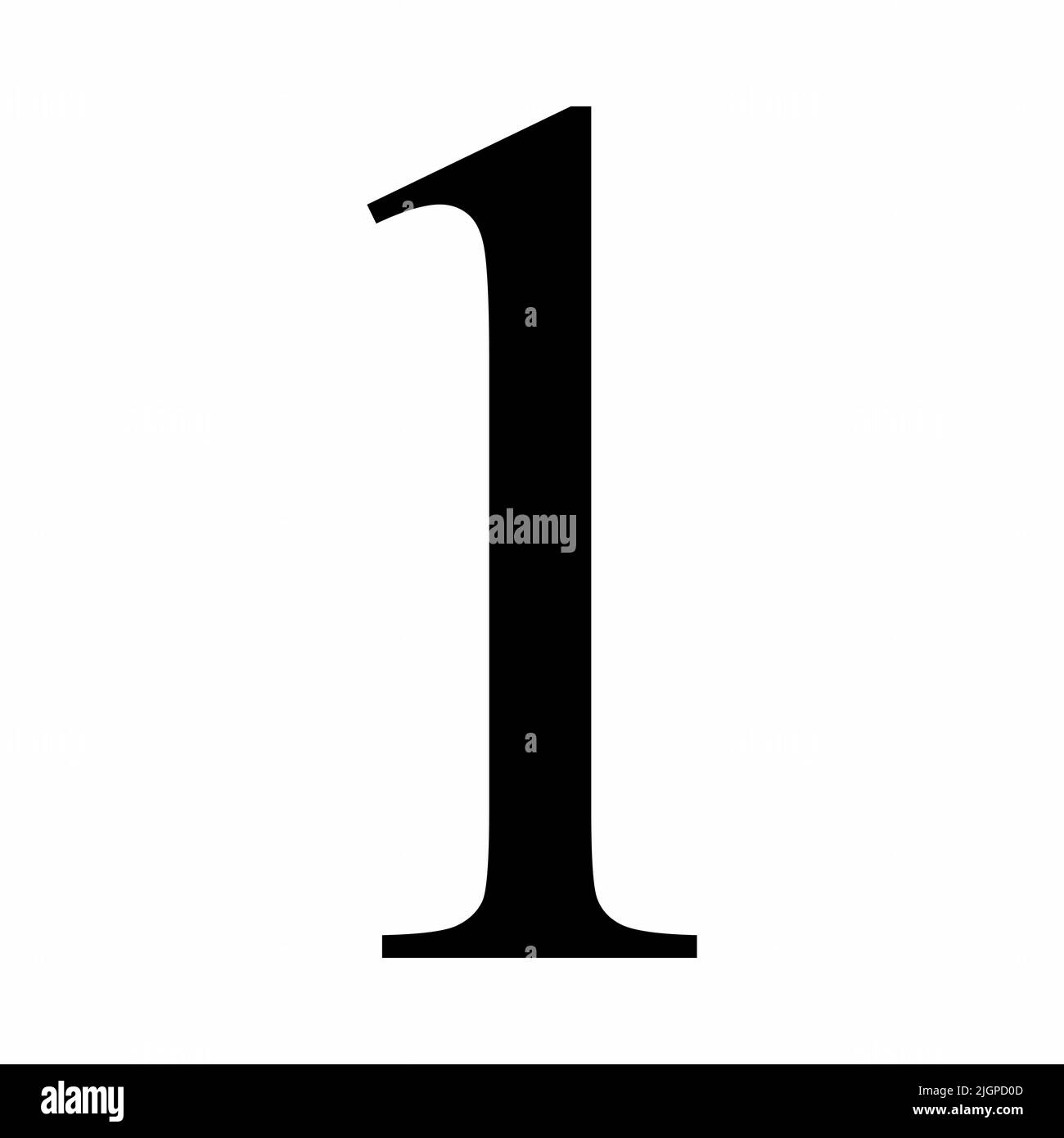 Number one sign isolated on white background Stock Vector Image & Art