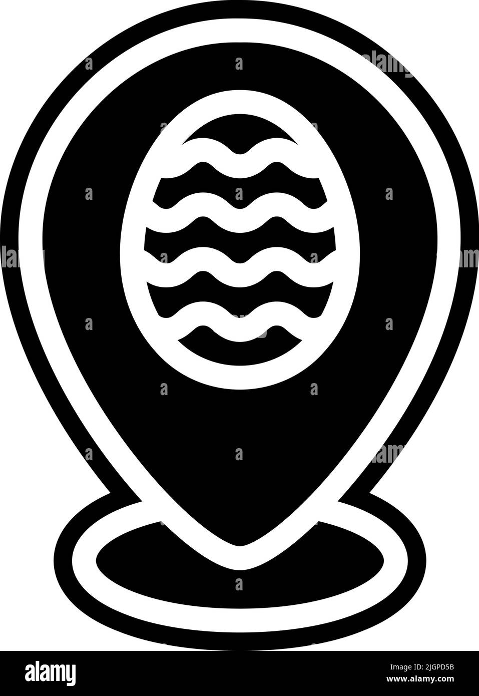 Easter placeholder icon . Stock Vector