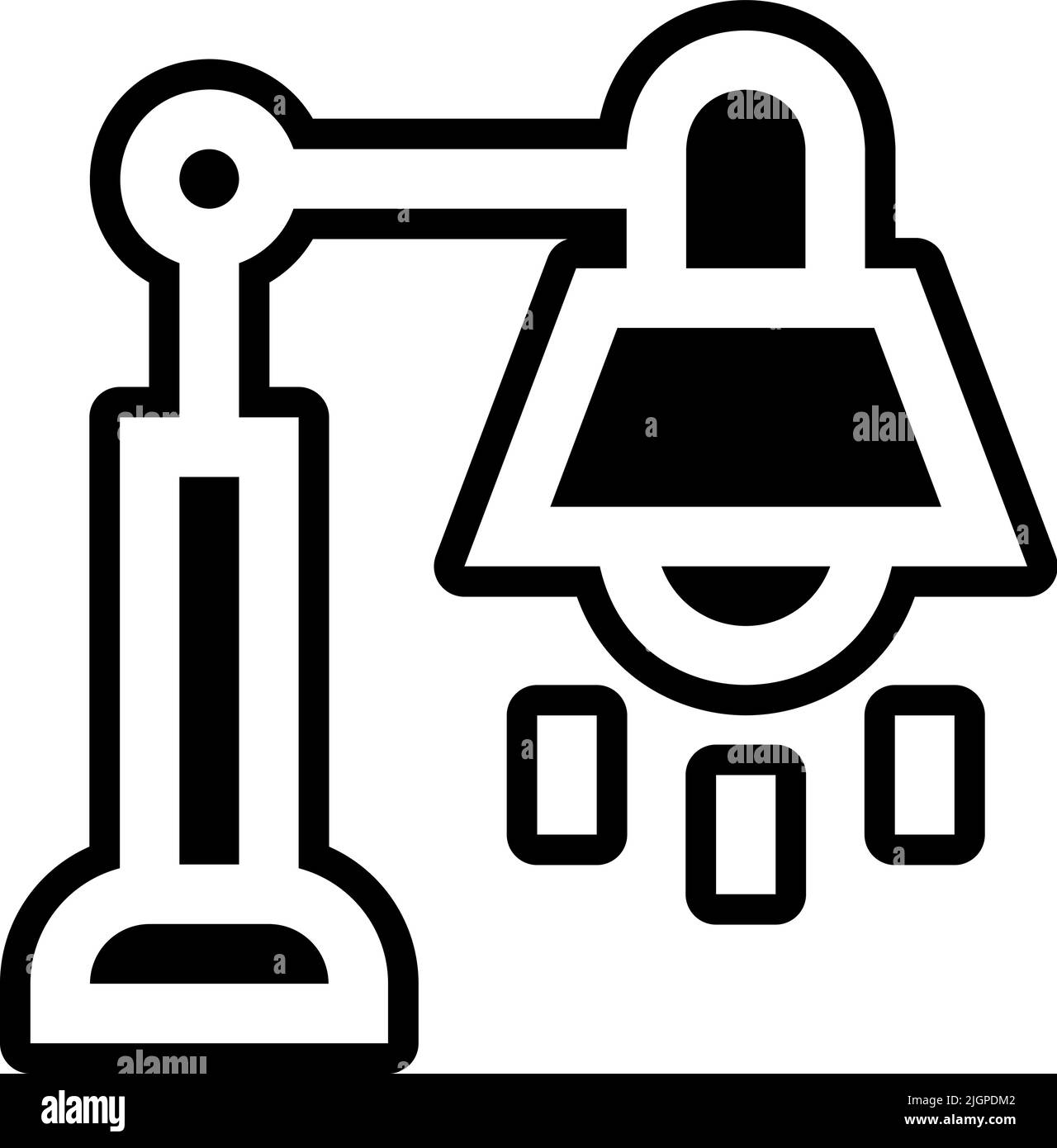 Electrician tools and elements lamp icon Stock Vector Image & Art - Alamy