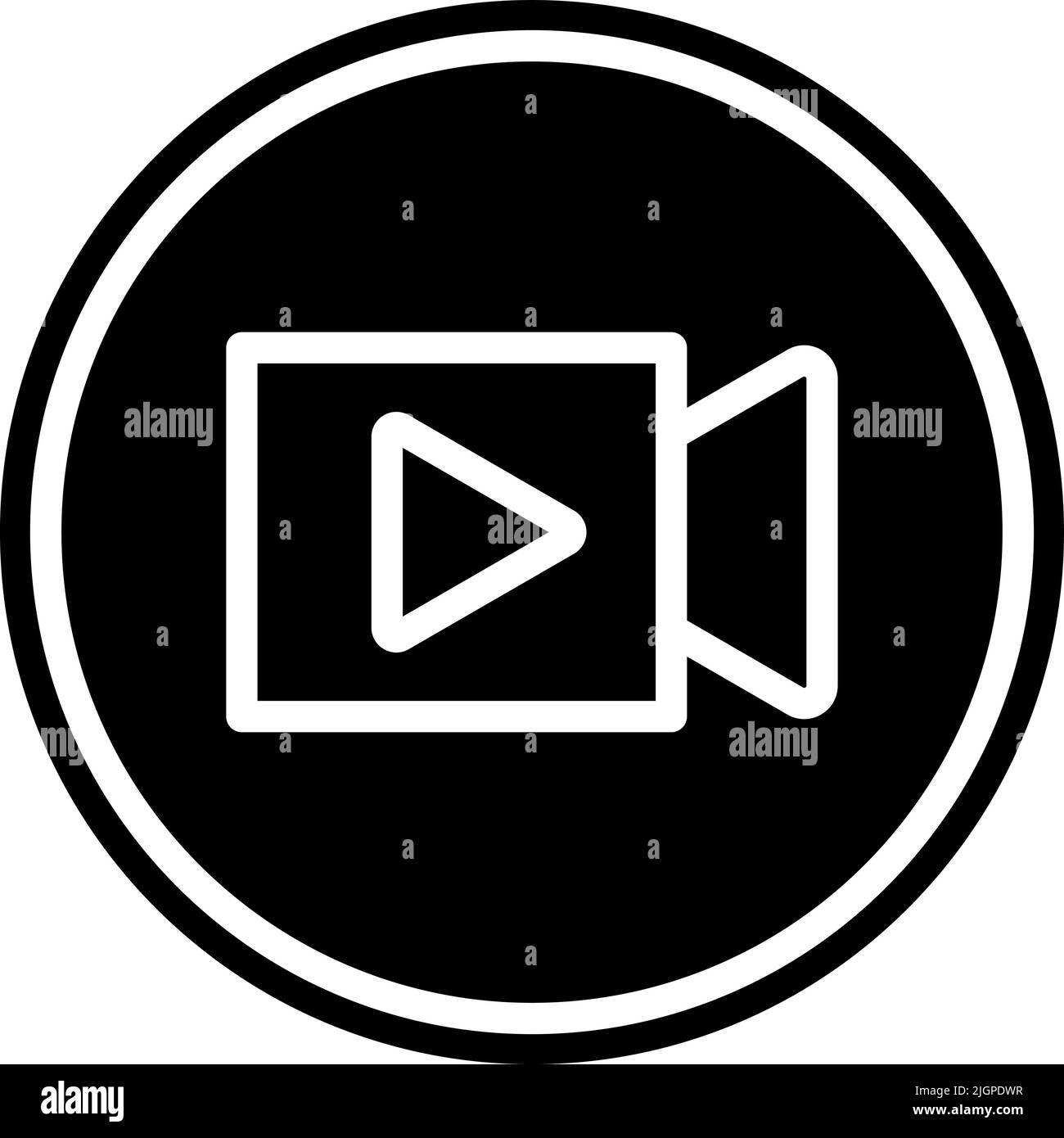 Electronics video icon . Stock Vector