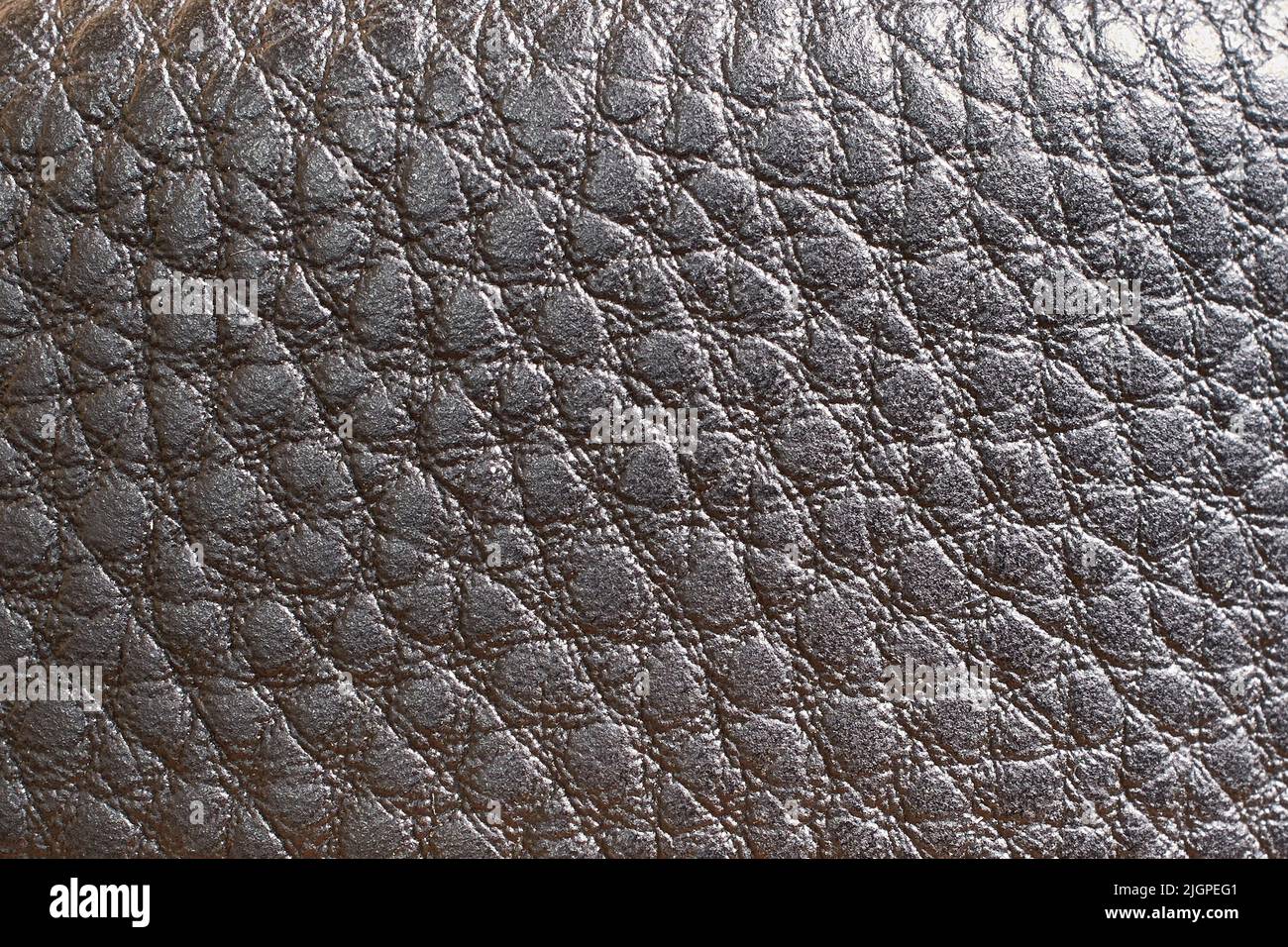 The texture of genuine leather. Close-up, horizontal format Stock Photo