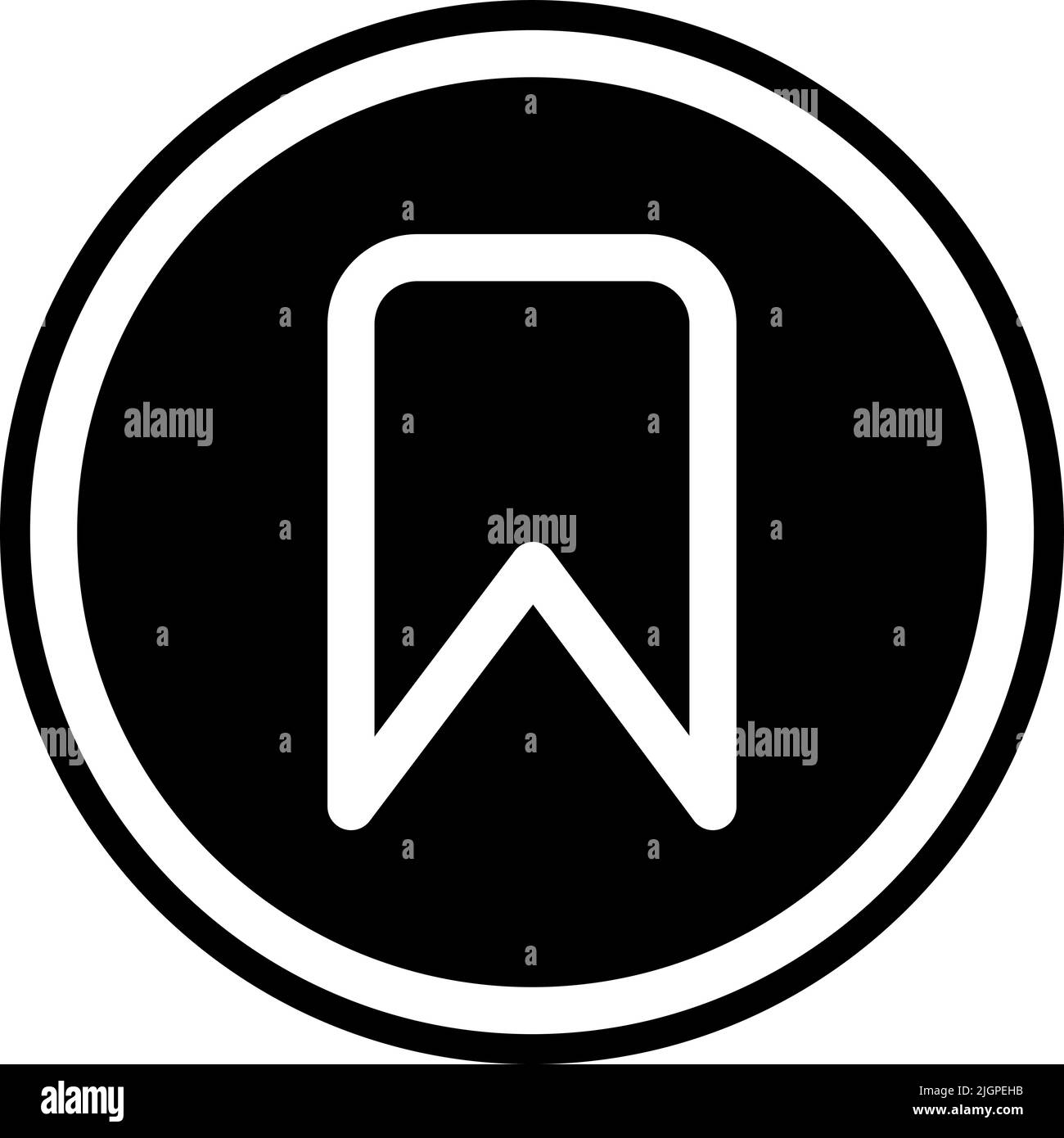 Essential element bookmark icon . Stock Vector