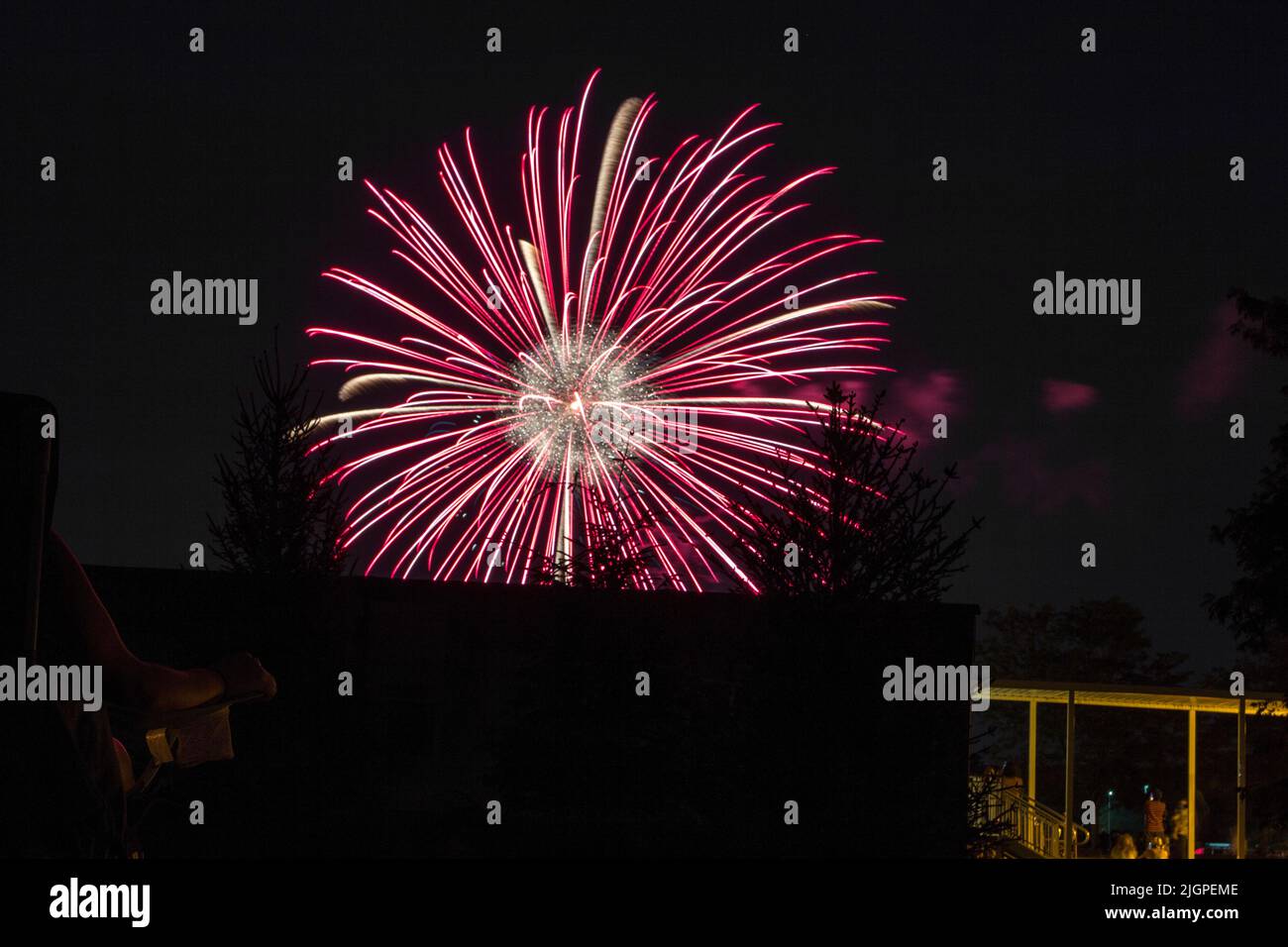 Independence Day Fireworks Display, Worthington, Ohio, July 4, 2022