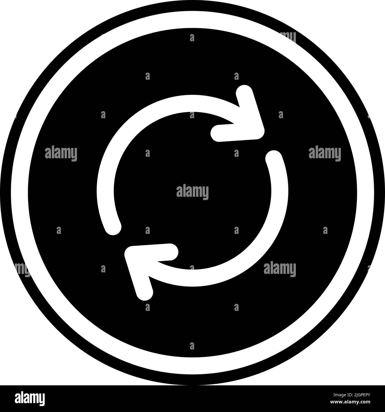 Essential element sync icon . Stock Vector