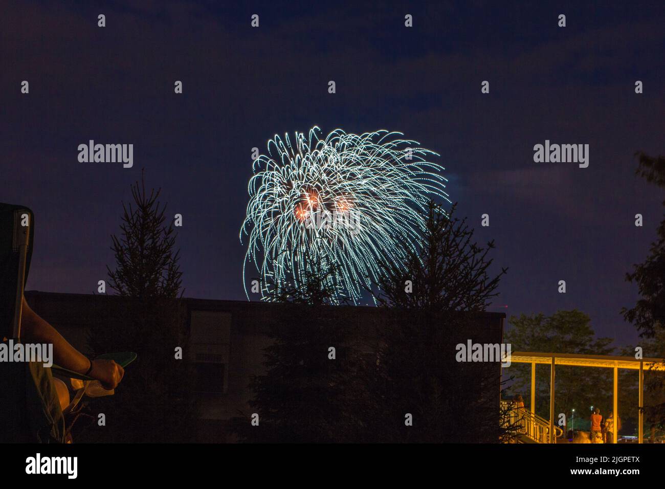 Independence Day Fireworks Display, Worthington, Ohio, July 4, 2022