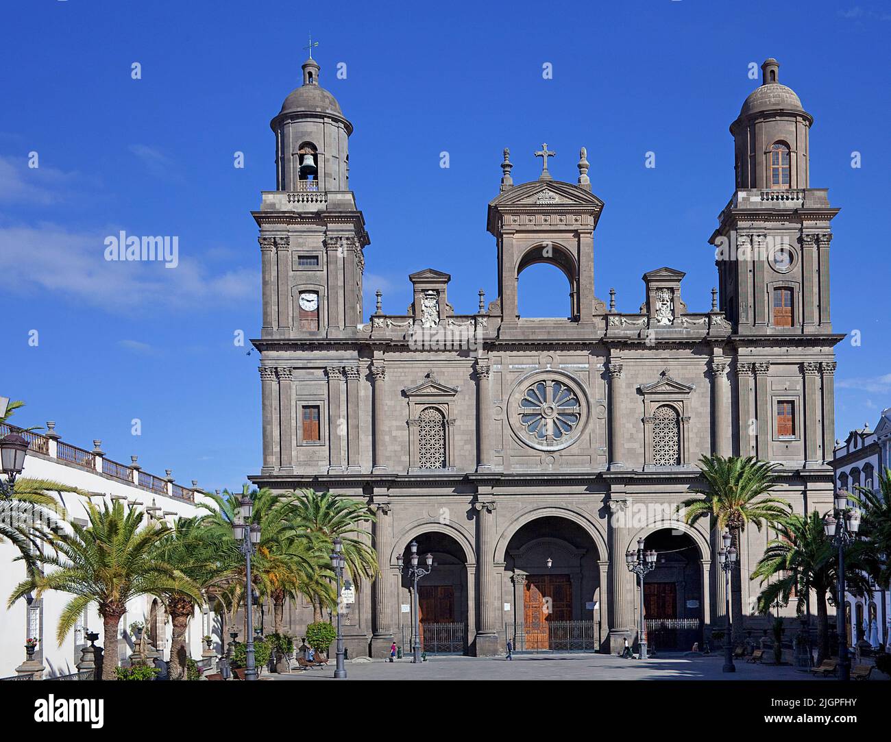Cathedral Santa Ana, oldest and biggest cathedral of the island, district Vegueta, old town of Las Palmas, Grand Canary, Canary islands, Spain, Europe Stock Photo