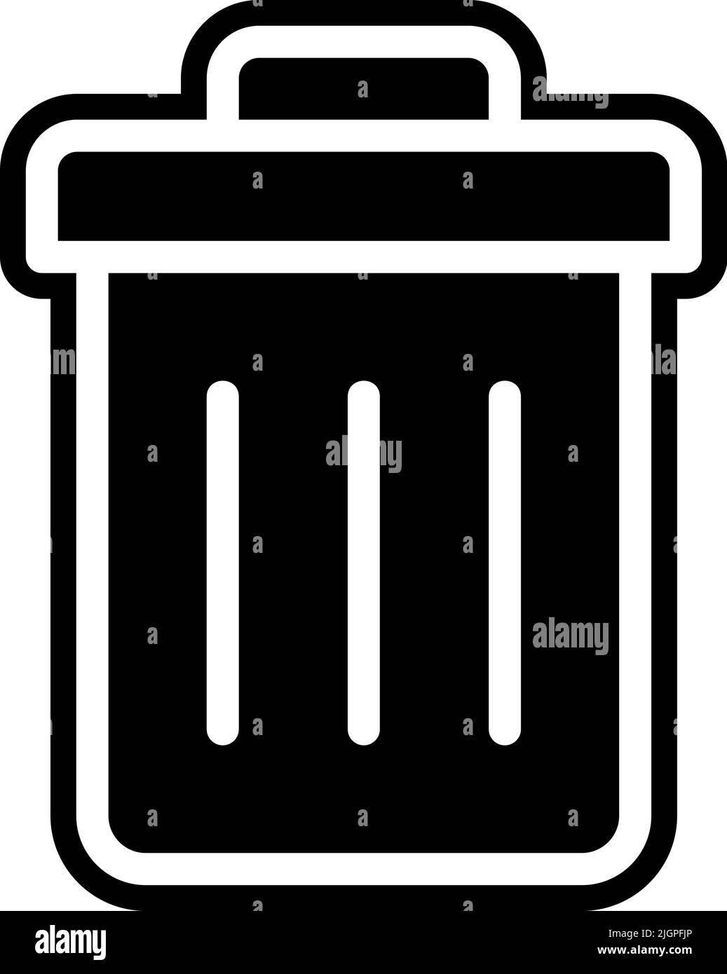 Files send to trash icon . Stock Vector