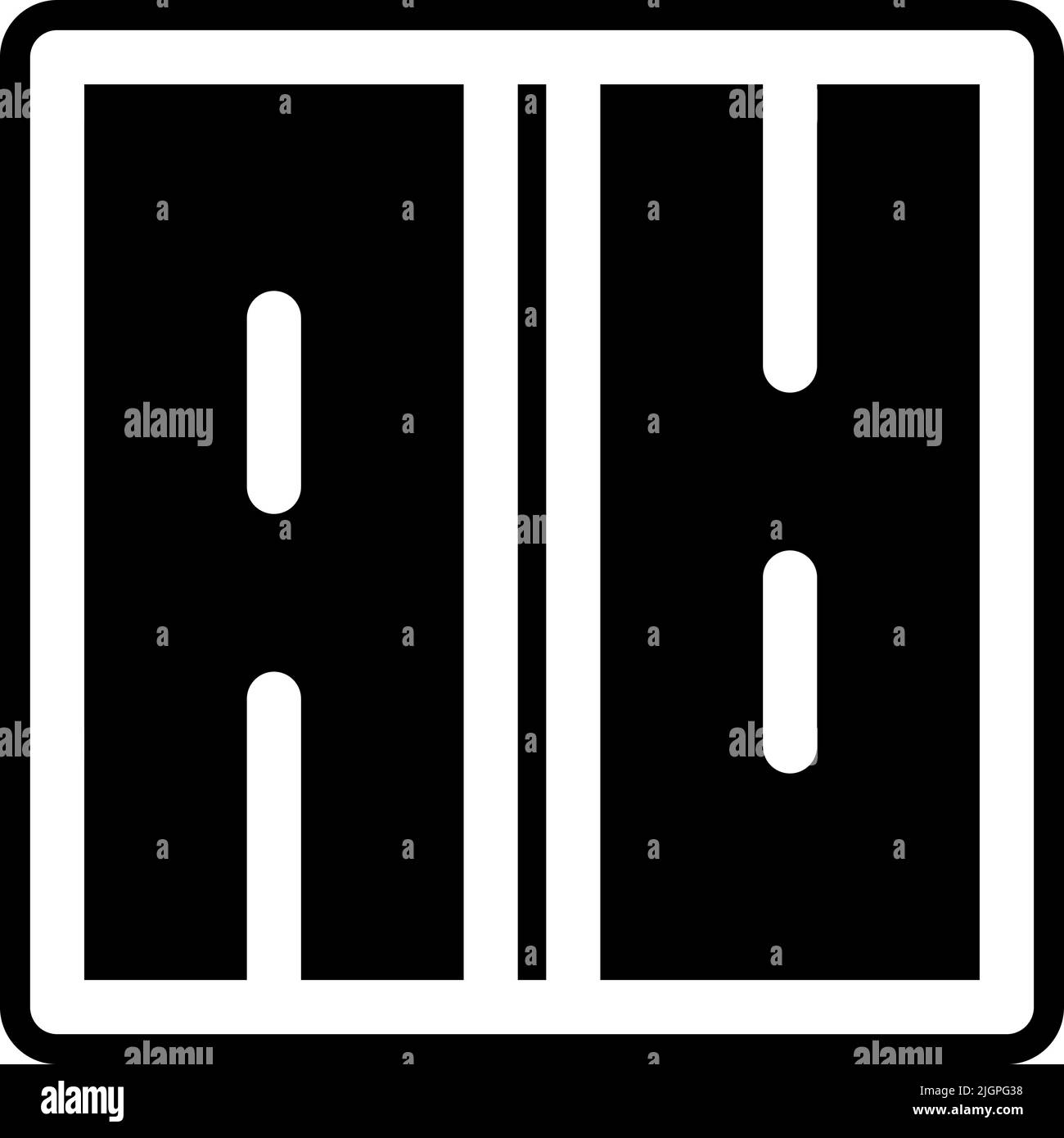 Highway route map Black and White Stock Photos & Images - Alamy