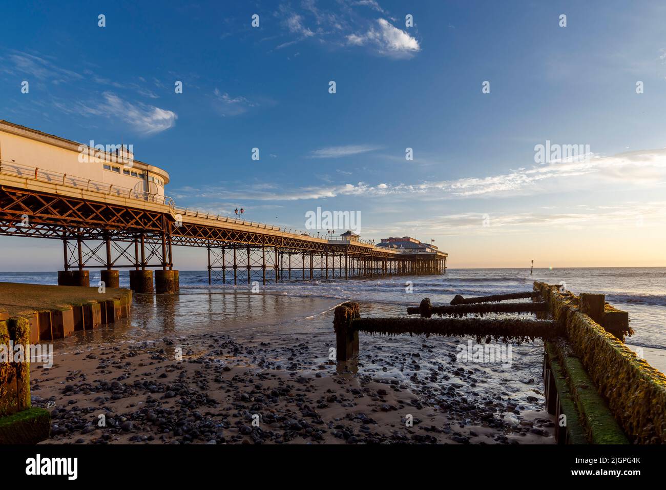 Cromer, North Norfolk, Pier, Sea, Sunrise Stock Photo