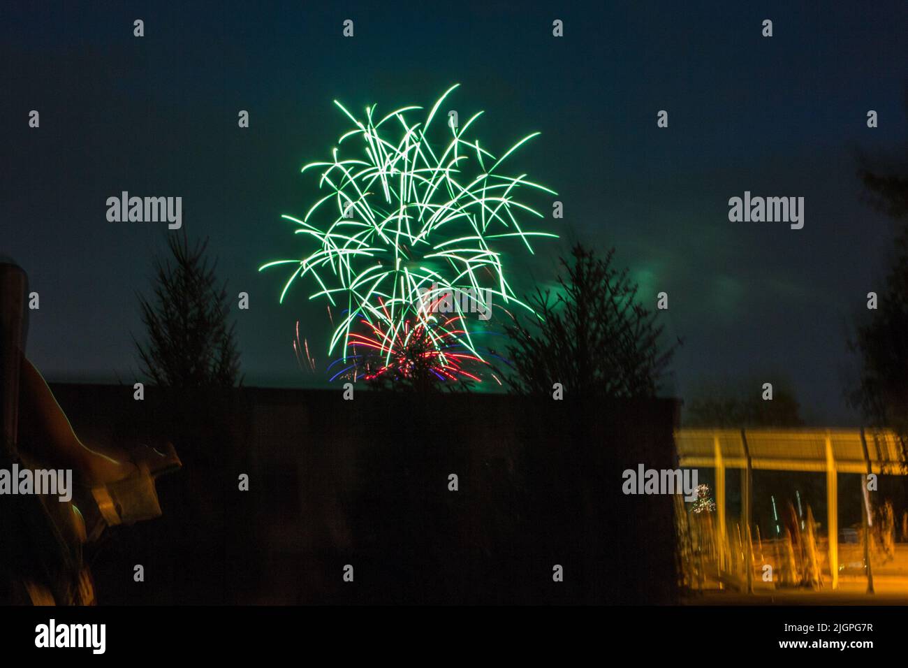 Independence Day Fireworks Display, Worthington, Ohio, July 4, 2022