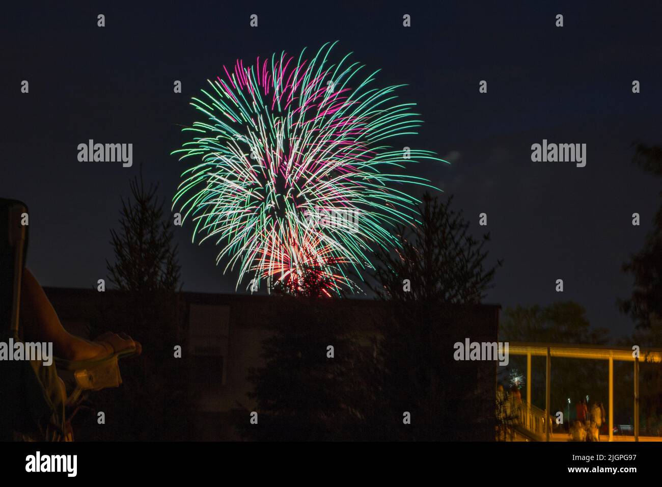 Independence Day Fireworks Display, Worthington, Ohio, July 4, 2022