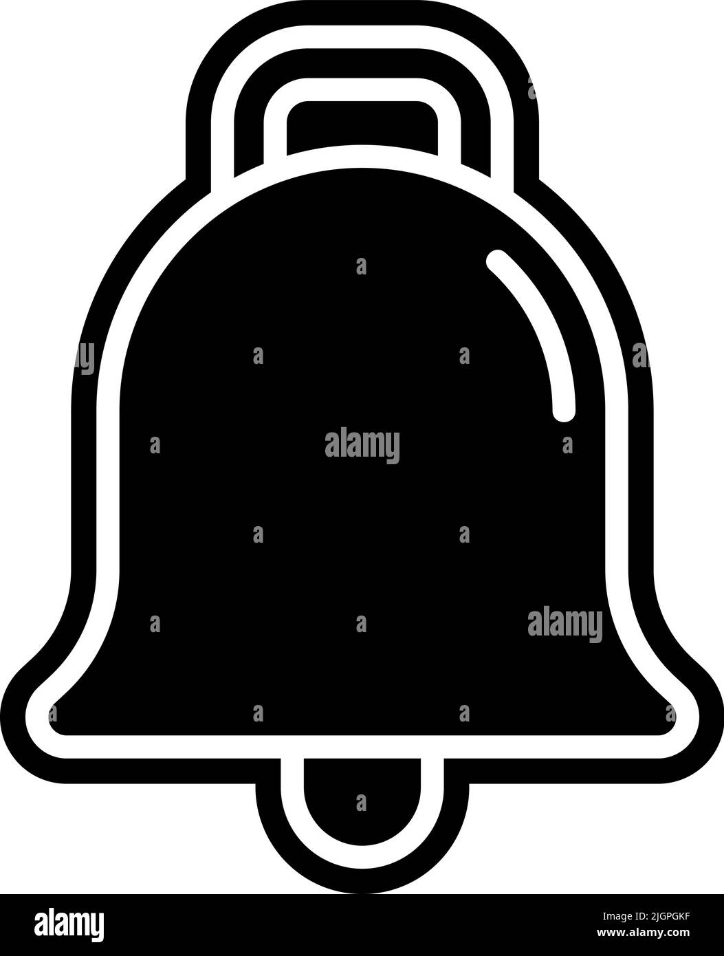 Kindergarten bell icon . Stock Vector