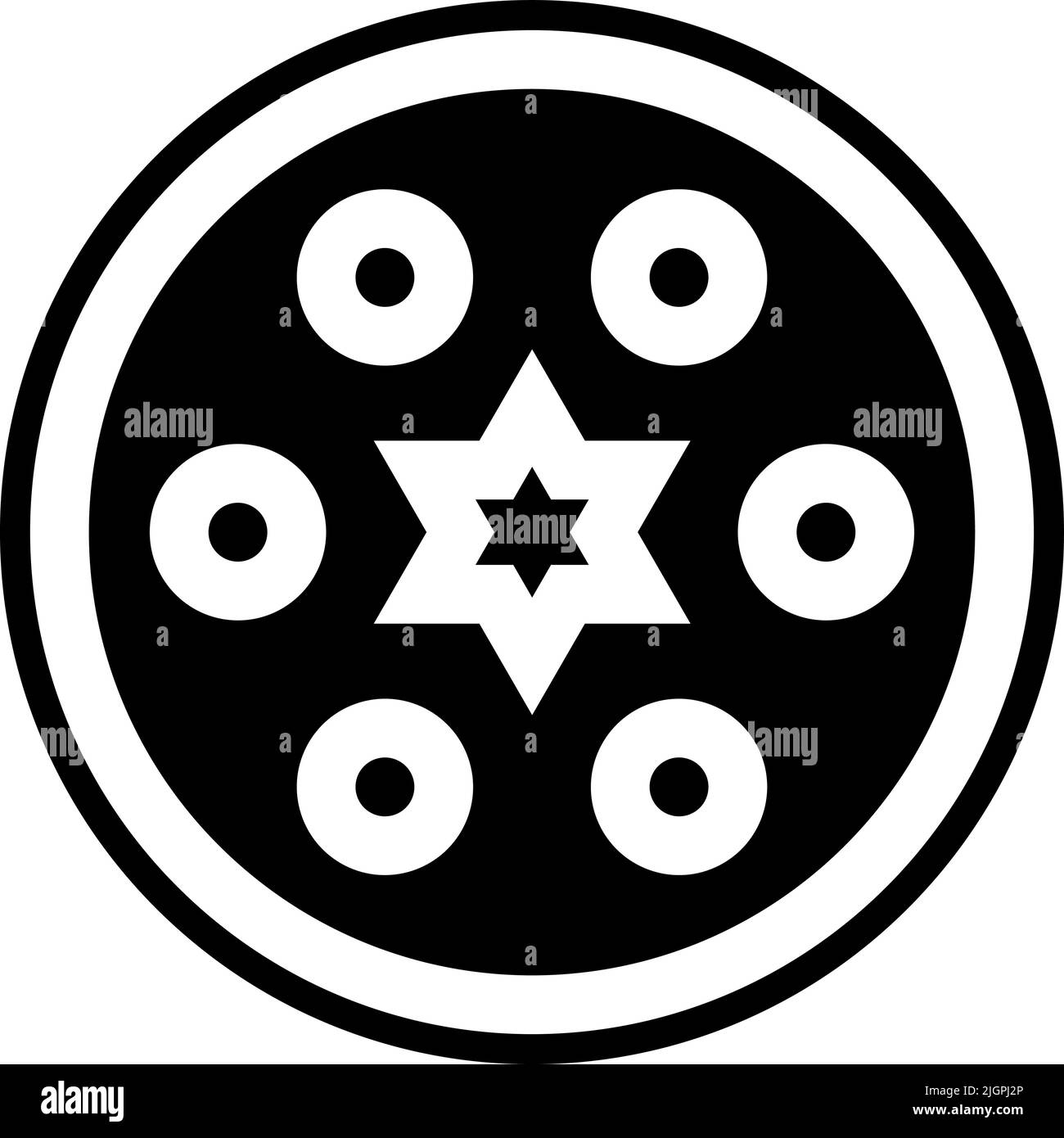 Passover seder plate icon Stock Vector Image & Art Alamy