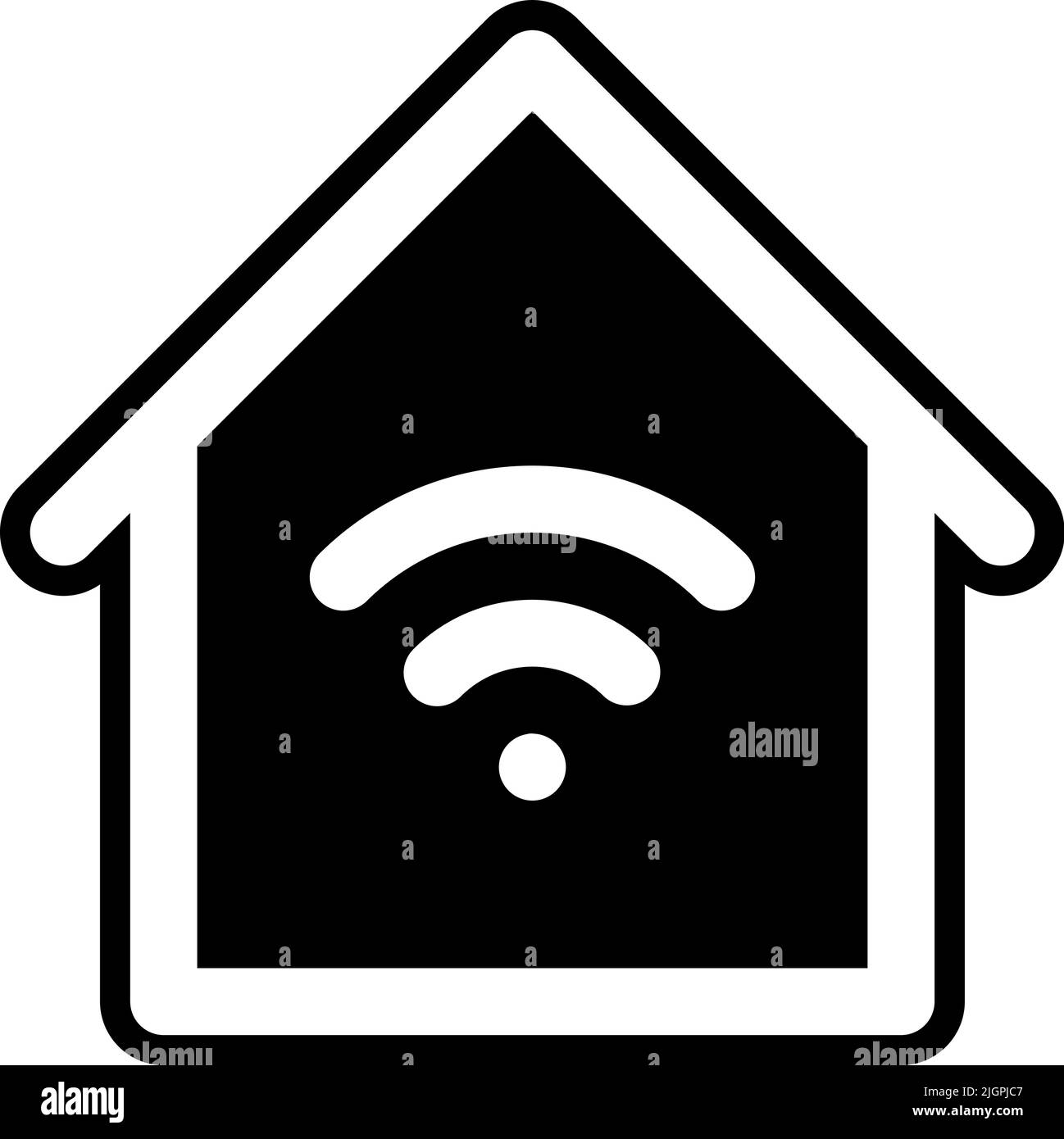 Smart home home icon . Stock Vector