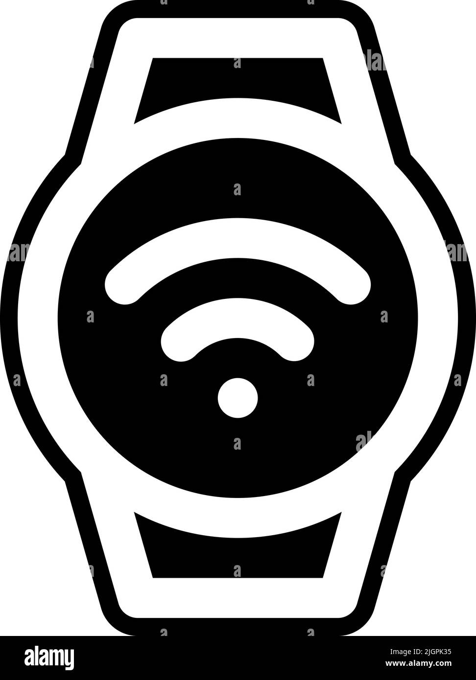 Smart home watch icon . Stock Vector