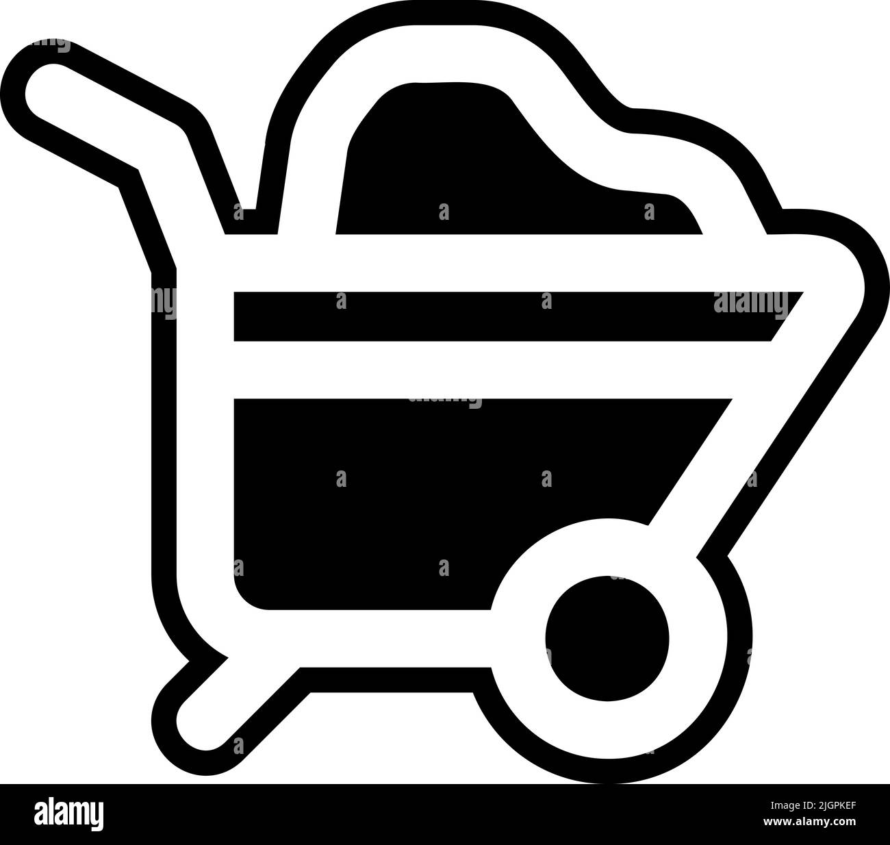 Spring wheelbarrow icon Stock Vector Image & Art - Alamy