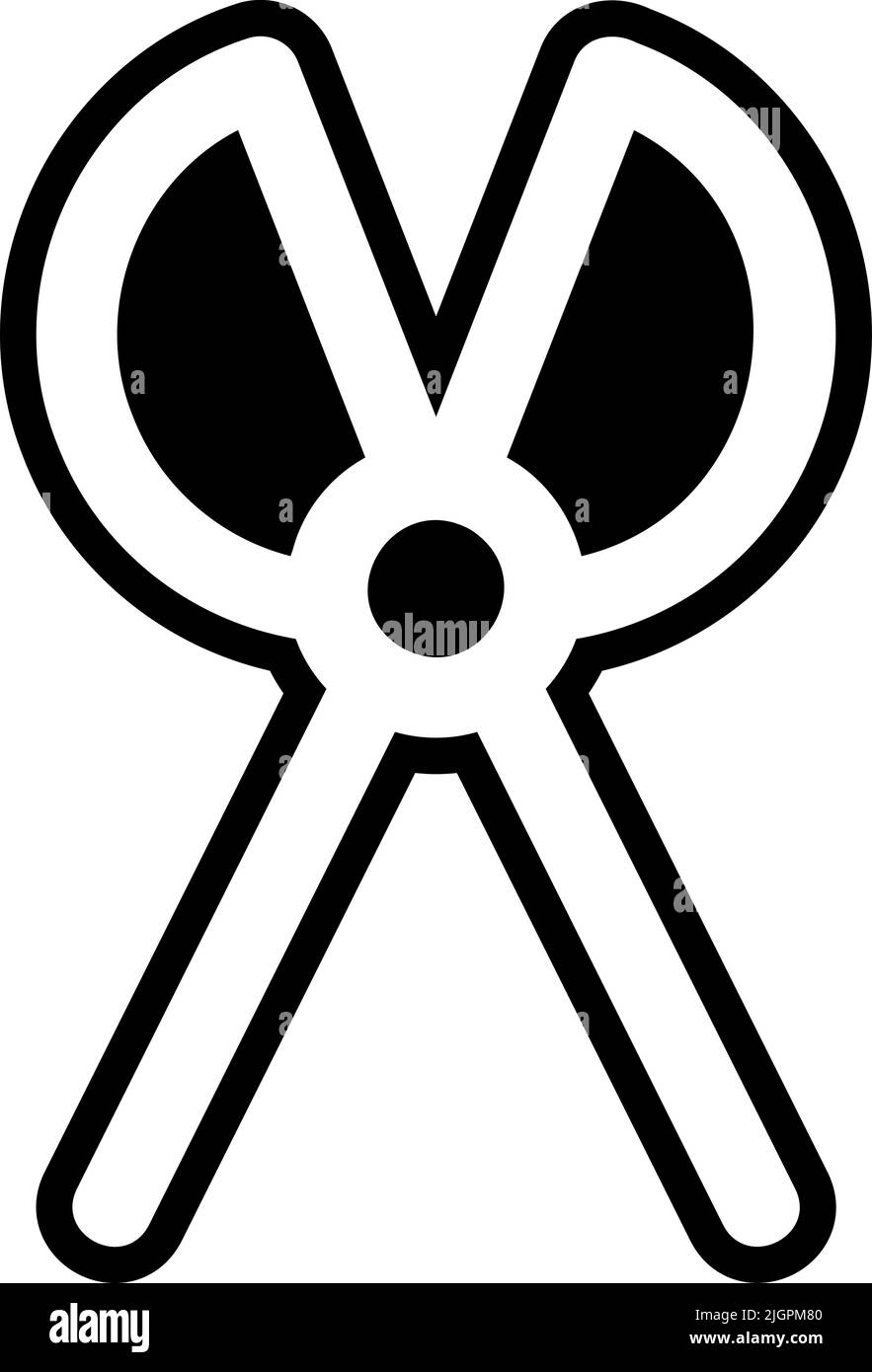 Scissors cartoon Black and White Stock Photos & Images - Alamy