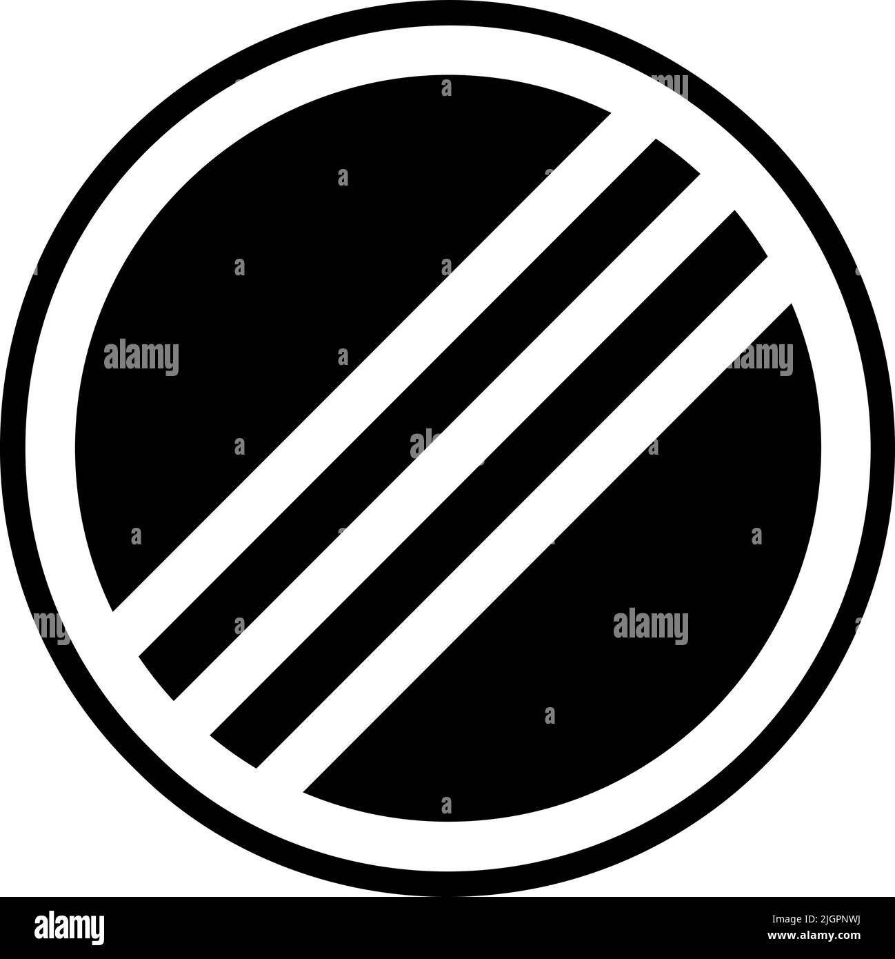 Traffic signs restriction ends icon Stock Vector Image & Art Alamy