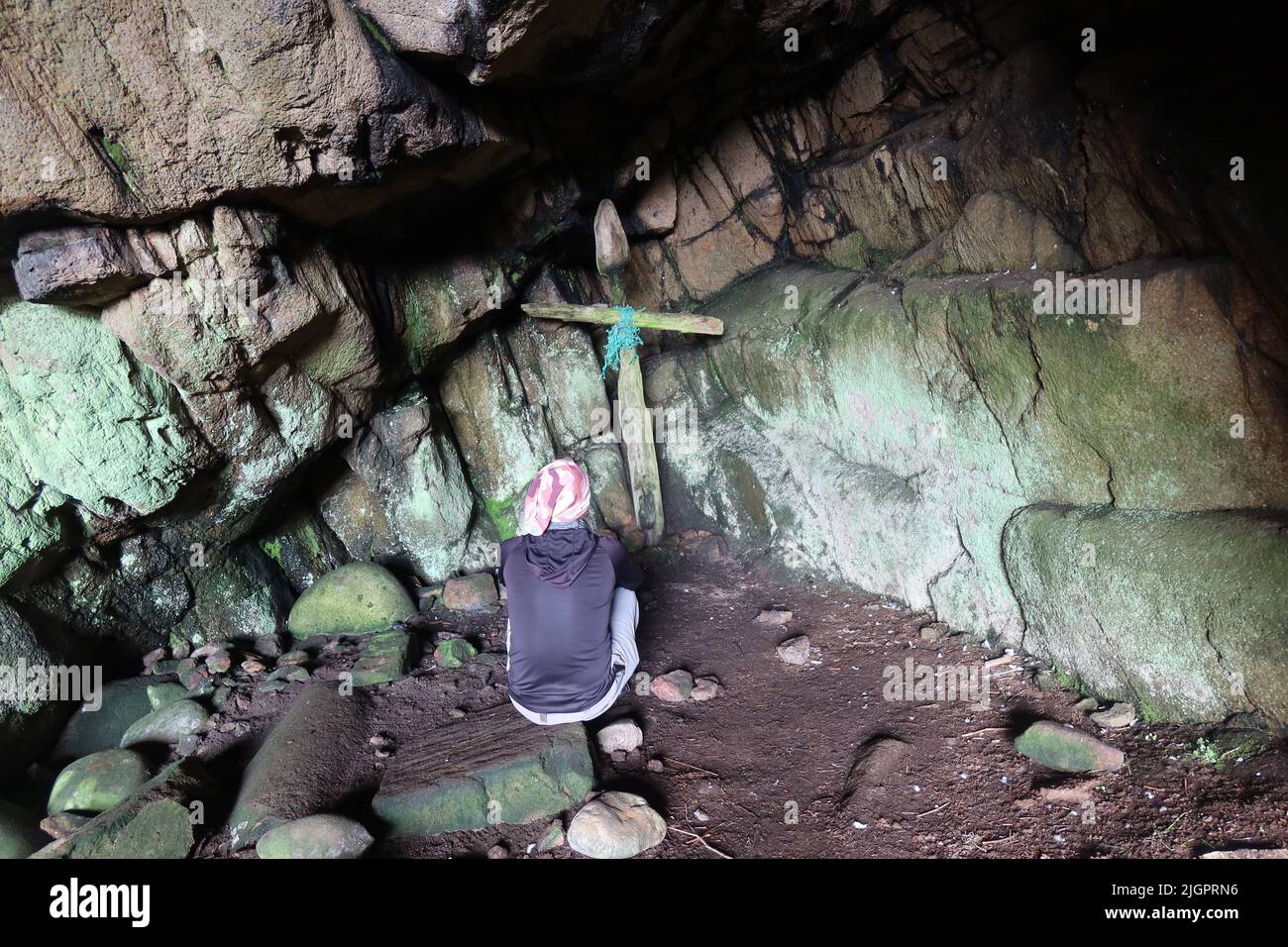 Solo Hiker. Arran Coastal Way. Isle of Arran. North Ayrshire. Scotland ...