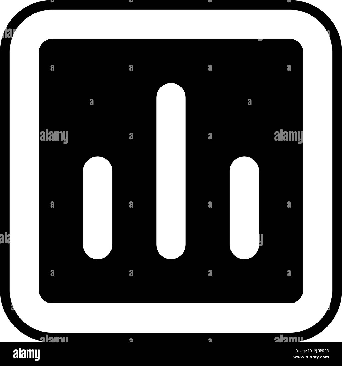 User interface stats icon . Stock Vector