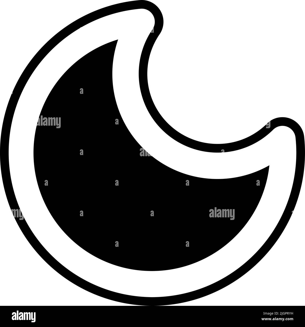 User interface night mode icon . Stock Vector