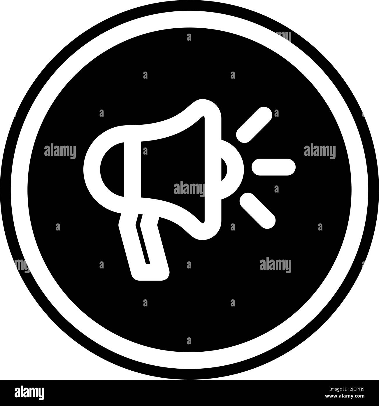 User interface megaphone icon Stock Vector Image & Art - Alamy