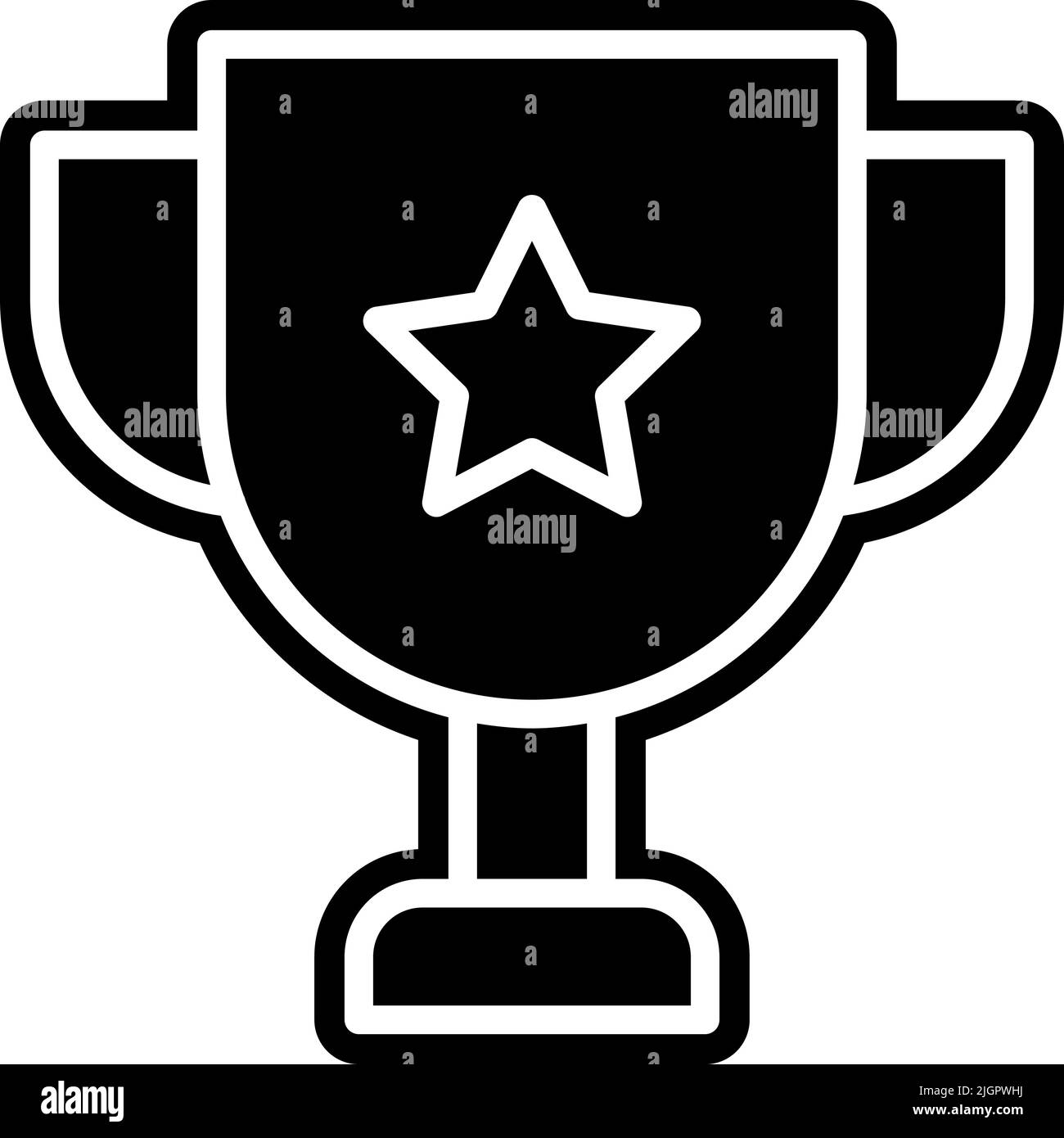 Trophy cartoon icon button hi-res stock photography and images - Alamy