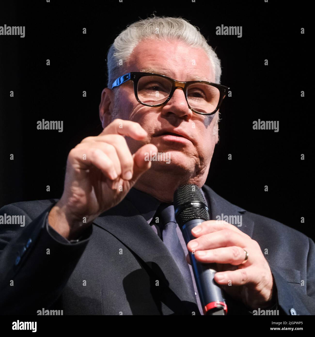 UK. Monday, Jul. 11, 2022. Mark Kermode on stage at Mark Kermode in 3D at the BFI Southbank. Picture by Julie Edwards/Alamy Live News Stock Photo