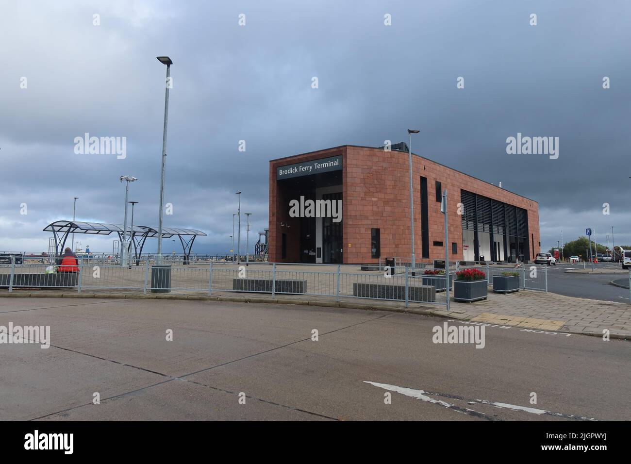 Brodick ferry terminal. Arran Coastal Way. Isle of Arran. North ...