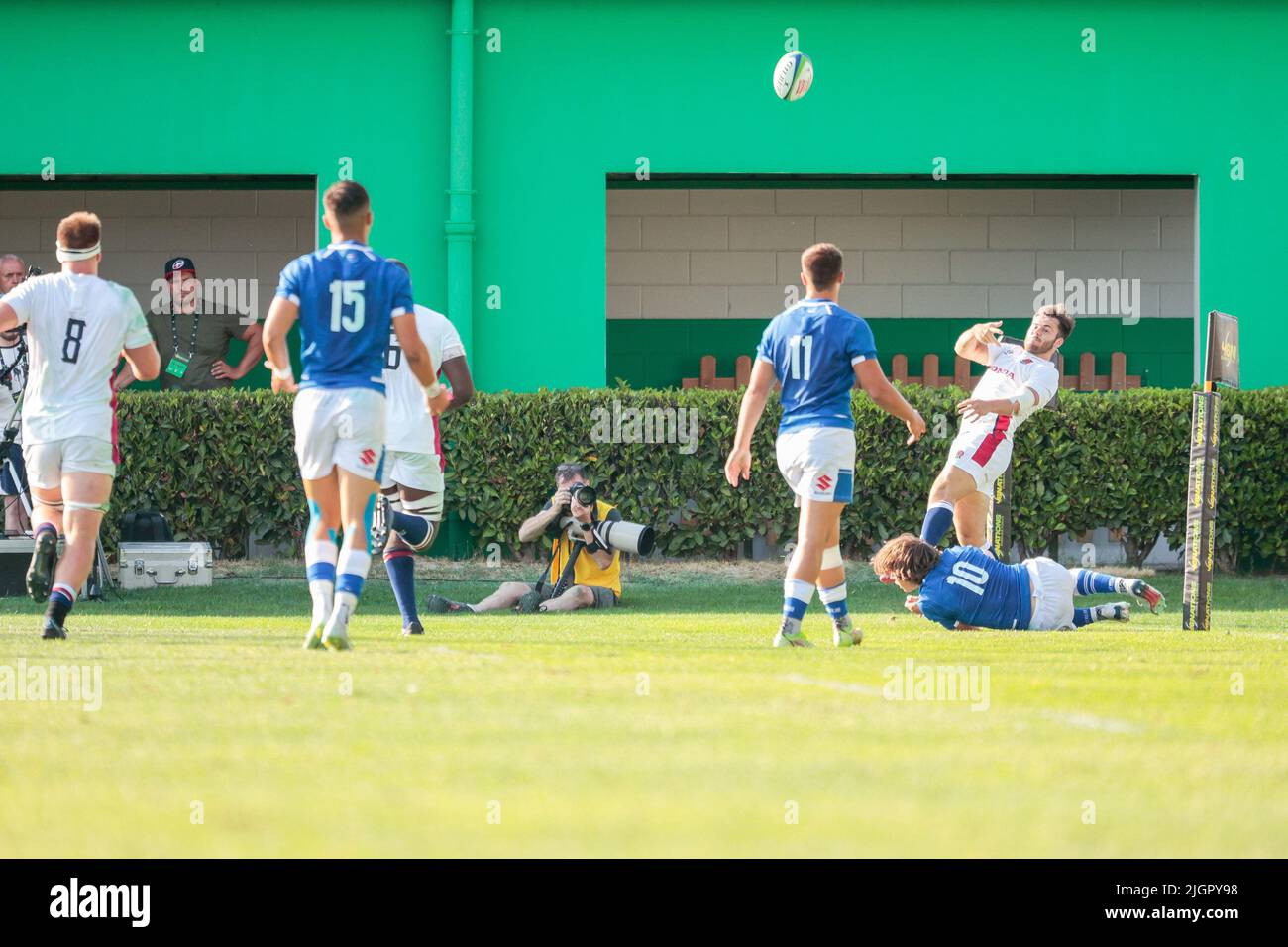 Monigo stadium, Treviso, Italy, July 12, 2022, Iwan Stephens (England ...