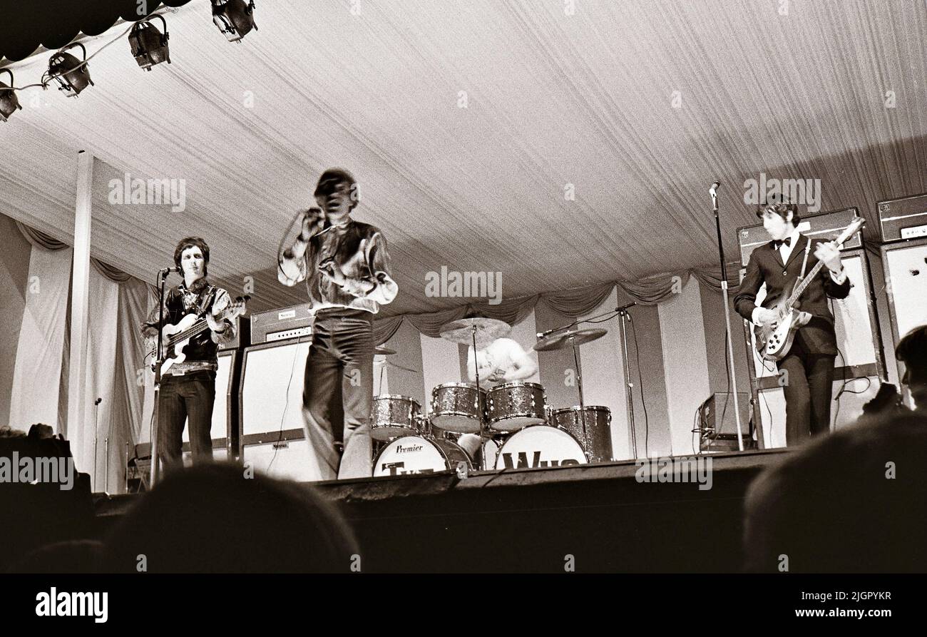 THE WHO at Windsor Jazz and Blues Festival Festival at Windsor Racecourse, England, Saturday 13 July 1966 Stock Photo