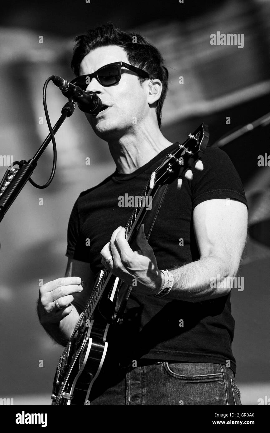 London, UK - July 9th 2022: Kelly Jones from Stereophonics performing at American Express British Summertime in Hyde Park, London Stock Photo