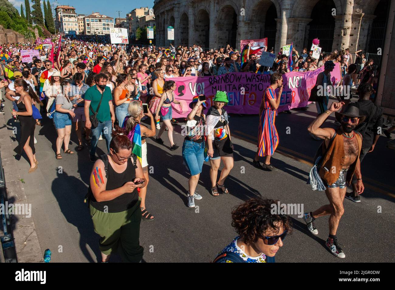 Rome, Italy 11/06/2022: Pride Roma 2022 © Andrea Sabbadini Stock Photo