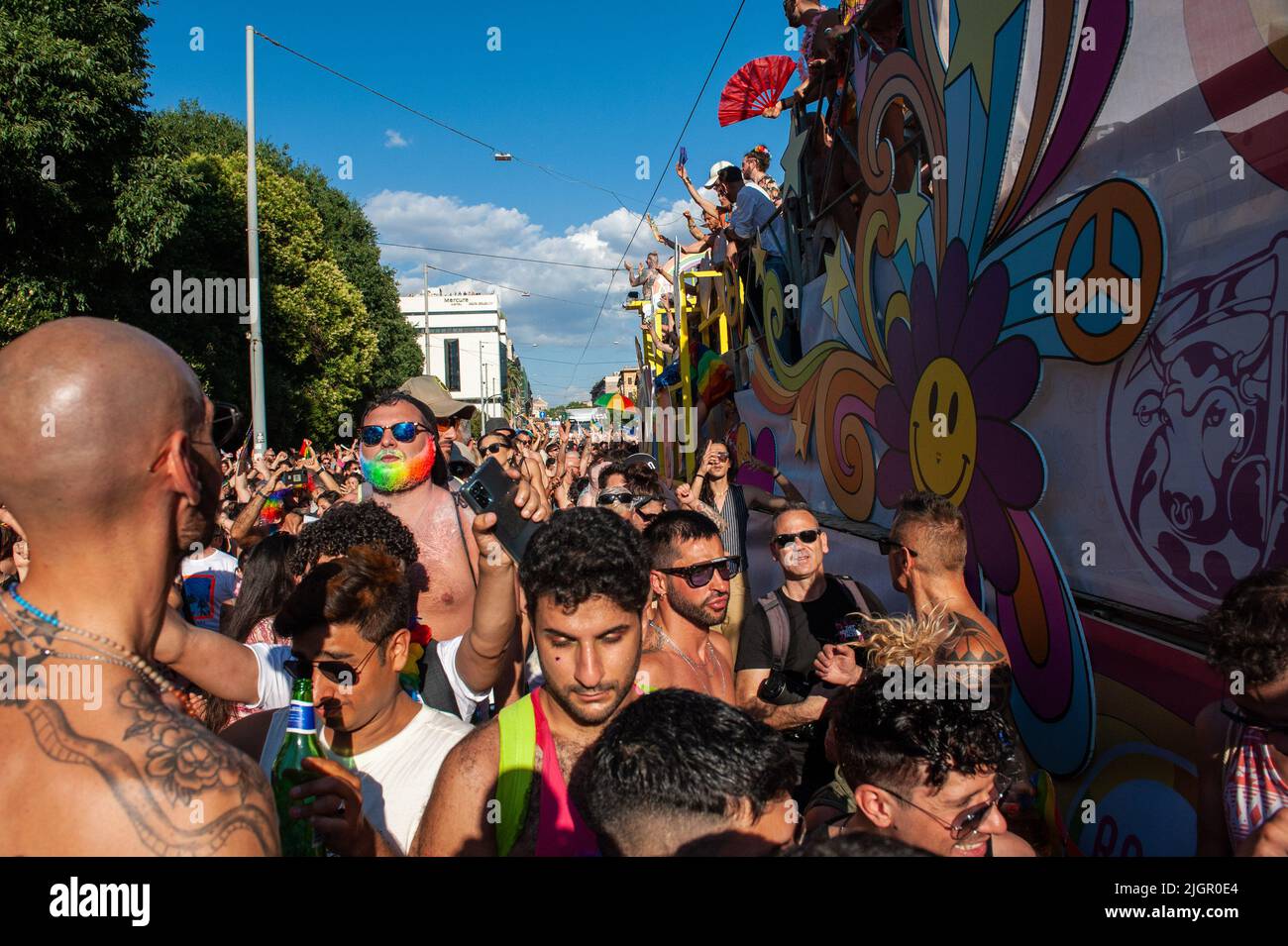 Rome, Italy 11/06/2022: Pride Roma 2022 © Andrea Sabbadini Stock Photo
