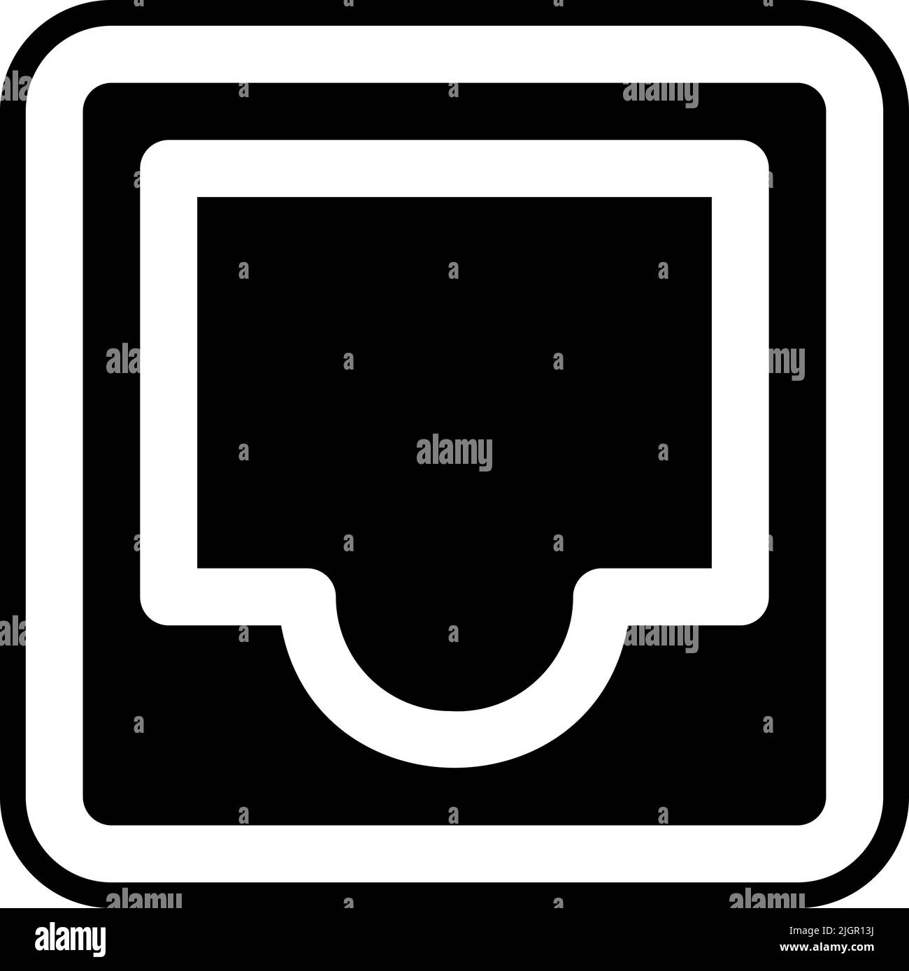 User interface inbox icon Stock Vector Image & Art - Alamy