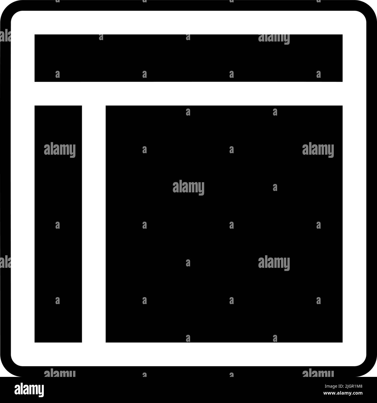 User interface layout icon Stock Vector Image & Art - Alamy